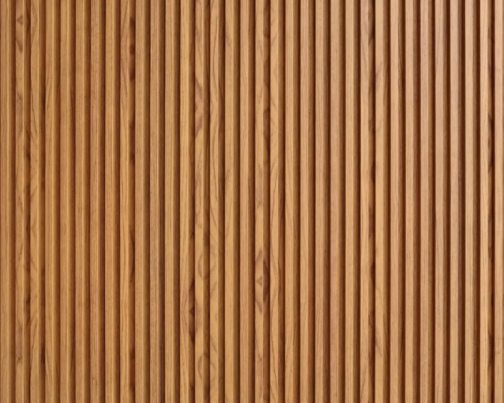 3D Wallpaper Wood Flutes Panel